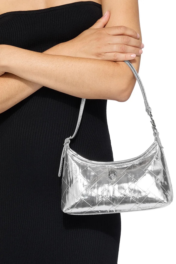 Torebka damska skórzana Kurt Sling Kurt Geiger London srebrny 5586663019