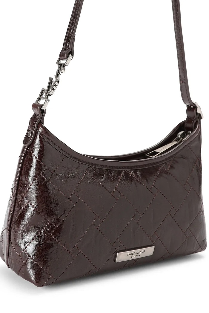 Akcesoria Kurt Geiger London Torebka damska skórzana Kurt Sling 5586631019 brązowy