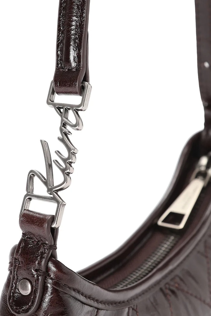 Torebka damska skórzana Kurt Sling Kurt Geiger London 5586631019 brązowy