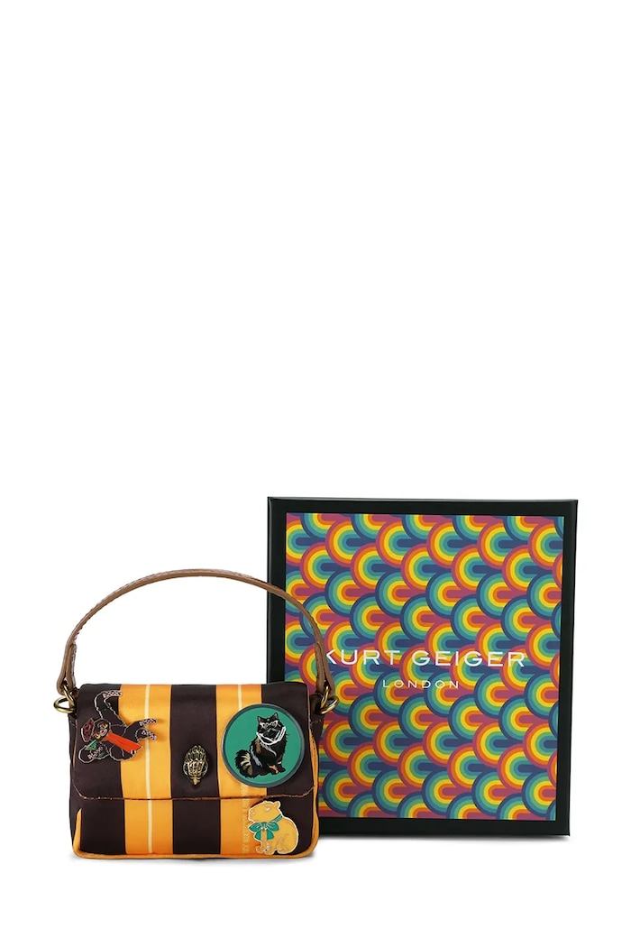 Torebka crossbody damska Oxford Kurt Geiger London brązowy 6086539229
