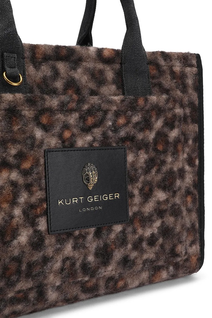 Torebka tote damska Kurt Geiger London 6152832689 brązowy