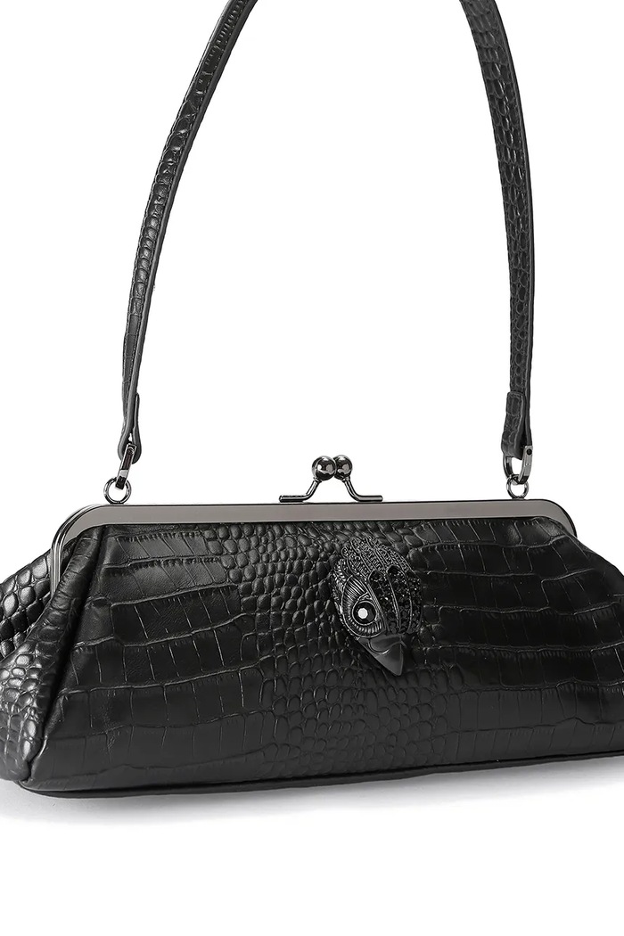Kurt Geiger London Torebka damska skórzana KENSINGTON 6076500409 czarny AW26