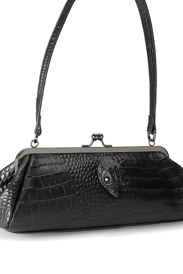 Kurt Geiger London Torebka damska skórzana KENSINGTON 6076500409 czarny AW26