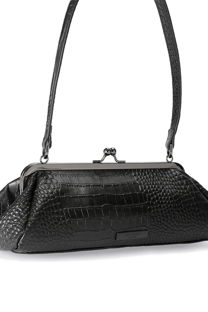 Akcesoria Kurt Geiger London Torebka damska skórzana KENSINGTON 6076500409 czarny