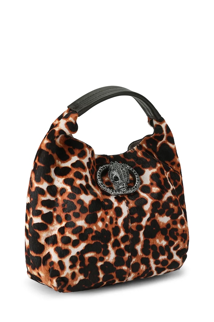 Kurt Geiger London Torebka hobo damska skórzana Chelsea 6063846189 beżowy AW26