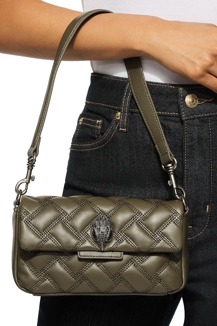 Torebka crossbody damska skórzana Kurt Geiger London zielony 6062779109