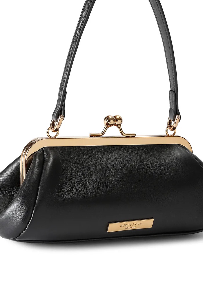 Akcesoria Kurt Geiger London Torebka crossbody damska skórzana KENSINGTON 6059700109 czarny
