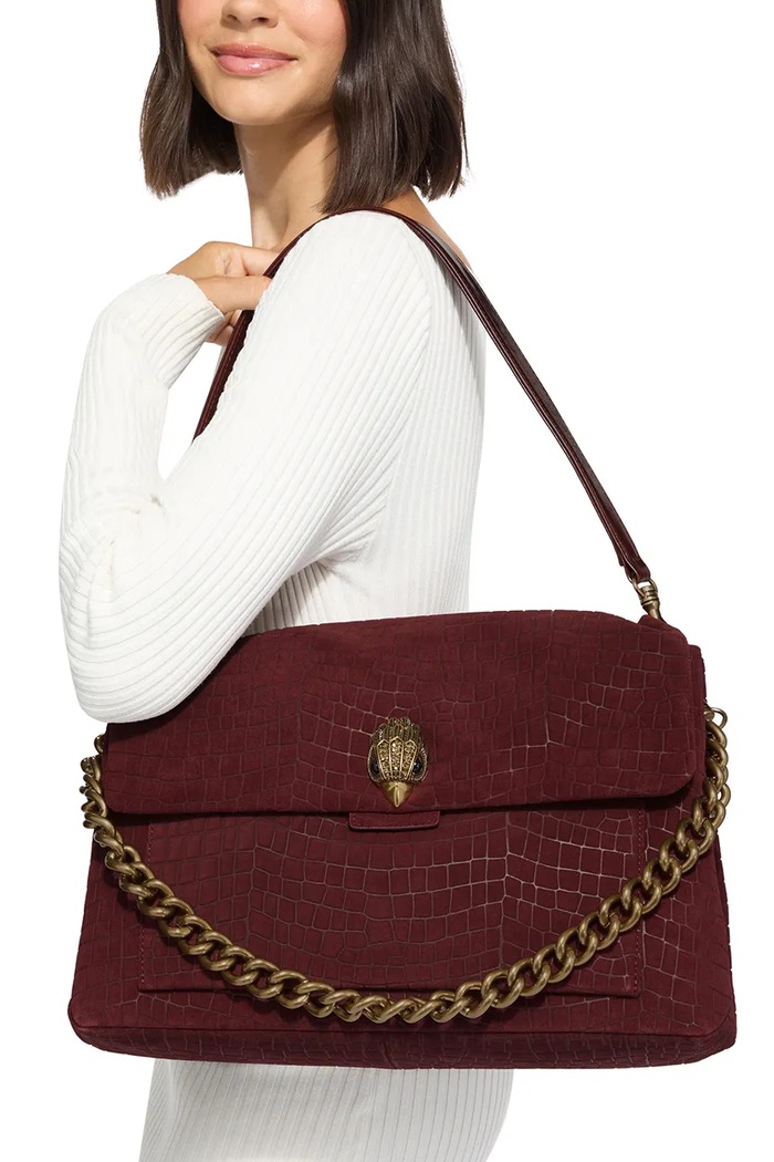 Kurt Geiger London Torebka hobo damska zamszowa CELIA 6056554019