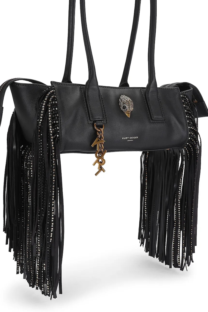 Kurt Geiger London Torebka bagietka damska skórzana Sloane 6056300109 czarny AW26