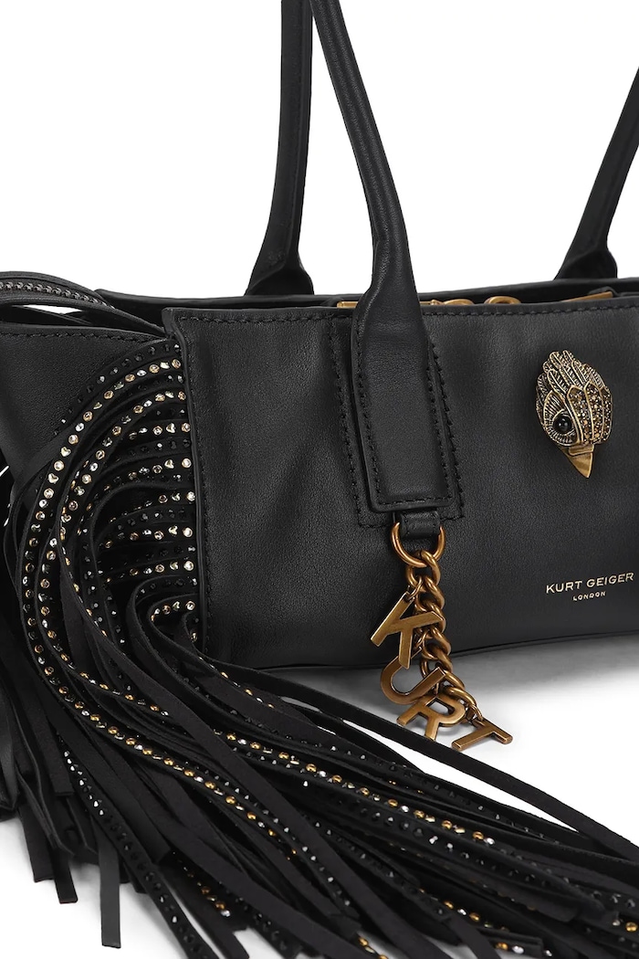 Torebka bagietka damska skórzana Sloane Kurt Geiger London 6056300109 czarny