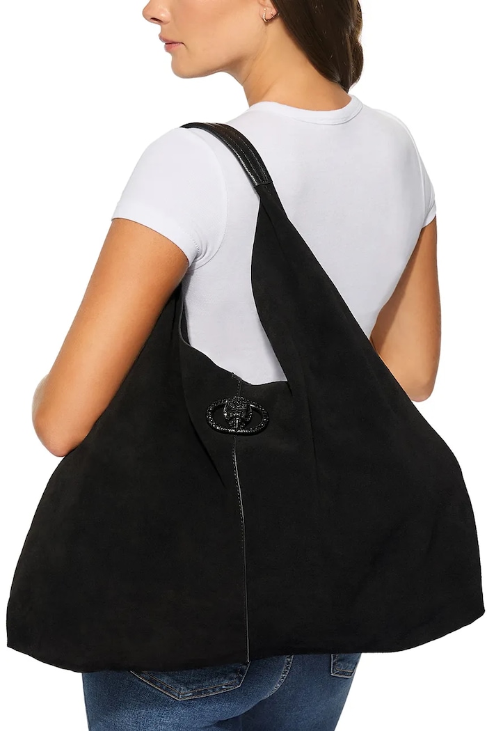 Kurt Geiger London Torebka hobo damska zamszowa Chelsea 6053300209