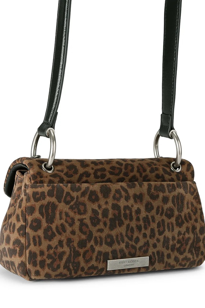 Akcesoria Kurt Geiger London Torebka damska zamszowa Pimlico 6053239289 brązowy