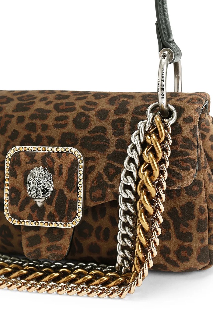 Torebka damska zamszowa Pimlico Kurt Geiger London brązowy 6053239289