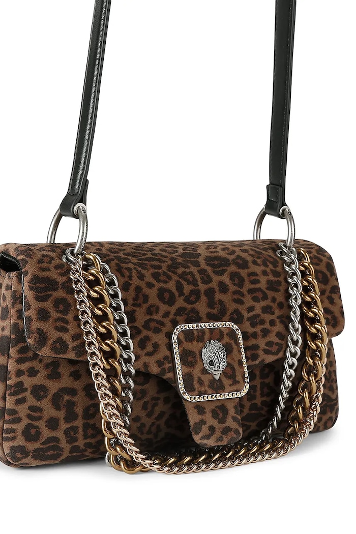 Kurt Geiger London Torebka damska zamszowa Pimlico 6053139289 brązowy AW26