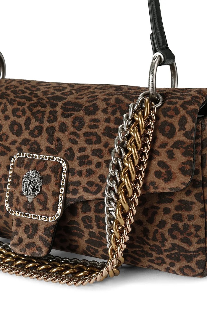 Torebka damska zamszowa Pimlico Kurt Geiger London 6053139289 brązowy
