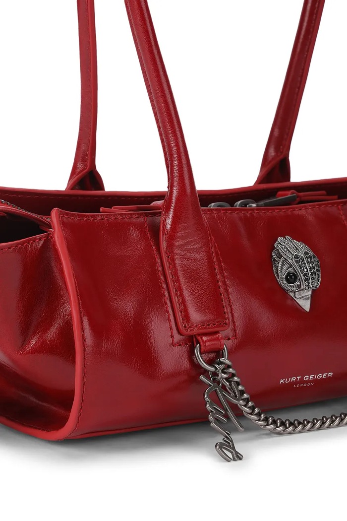 Torebka bagietka damska skórzana Sloane Kurt Geiger London 5965250319 czerwony