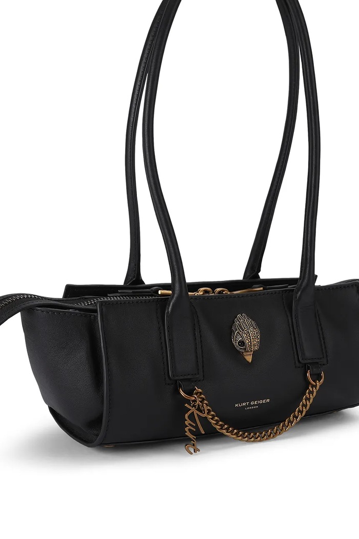 Kurt Geiger London Torebka bagietka damska skórzana Sloane 5965200109 czarny AW26