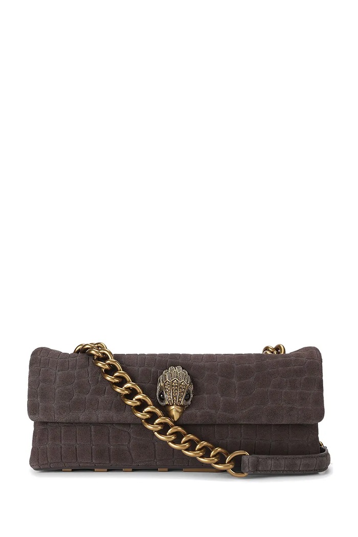 Kurt Geiger London Geantă pentru femei din piele întoarsă KENSINGTON maro 5963935249