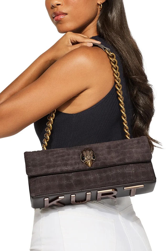 Kurt Geiger London Geantă pentru femei din piele întoarsă KENSINGTON 5963935249