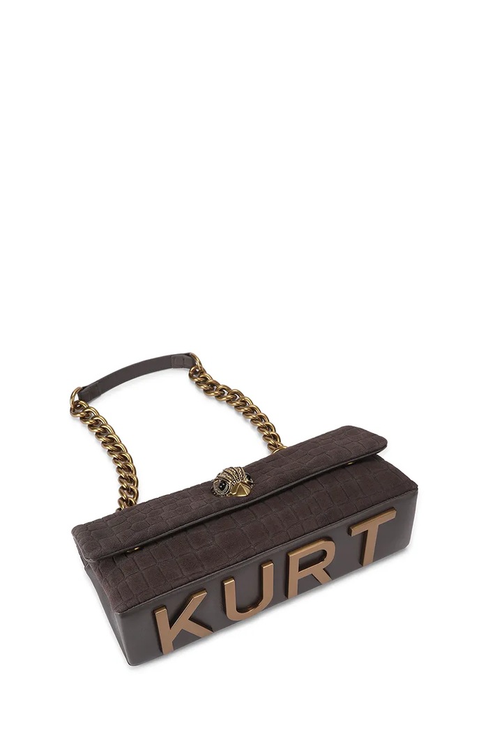 Accesorii Kurt Geiger London Geantă pentru femei din piele întoarsă KENSINGTON 5963935249 maro