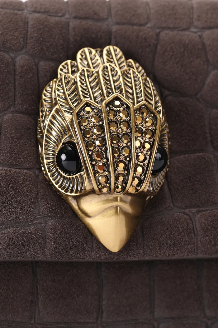 Geantă pentru femei din piele întoarsă KENSINGTON Kurt Geiger London maro 5963935249