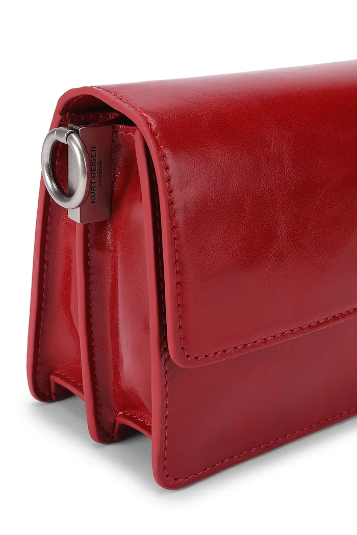Torebka damska skórzana Sloane Kurt Geiger London czerwony 5578850319