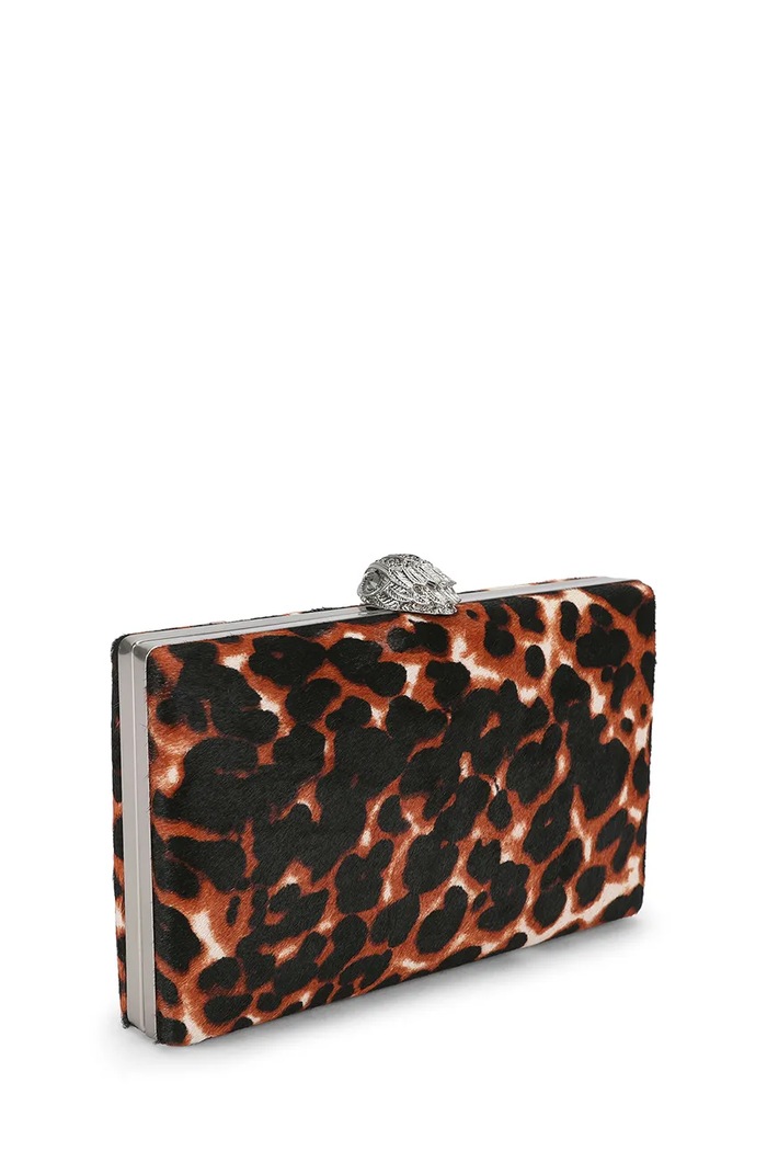 Akcesoria Kurt Geiger London Kopertówka damska skórzana KENSINGTON 5569646189 beżowy