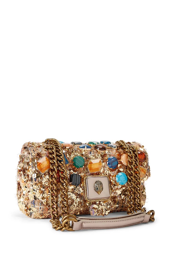 Kurt Geiger London Torebka crossbody damska Pimlico 5374866069 złoty AW26
