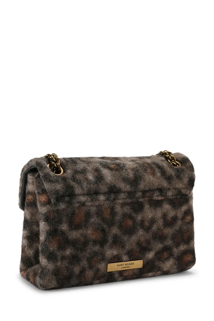Akcesoria Kurt Geiger London Torebka crossbody damska KENSINGTON 5019639999 brązowy