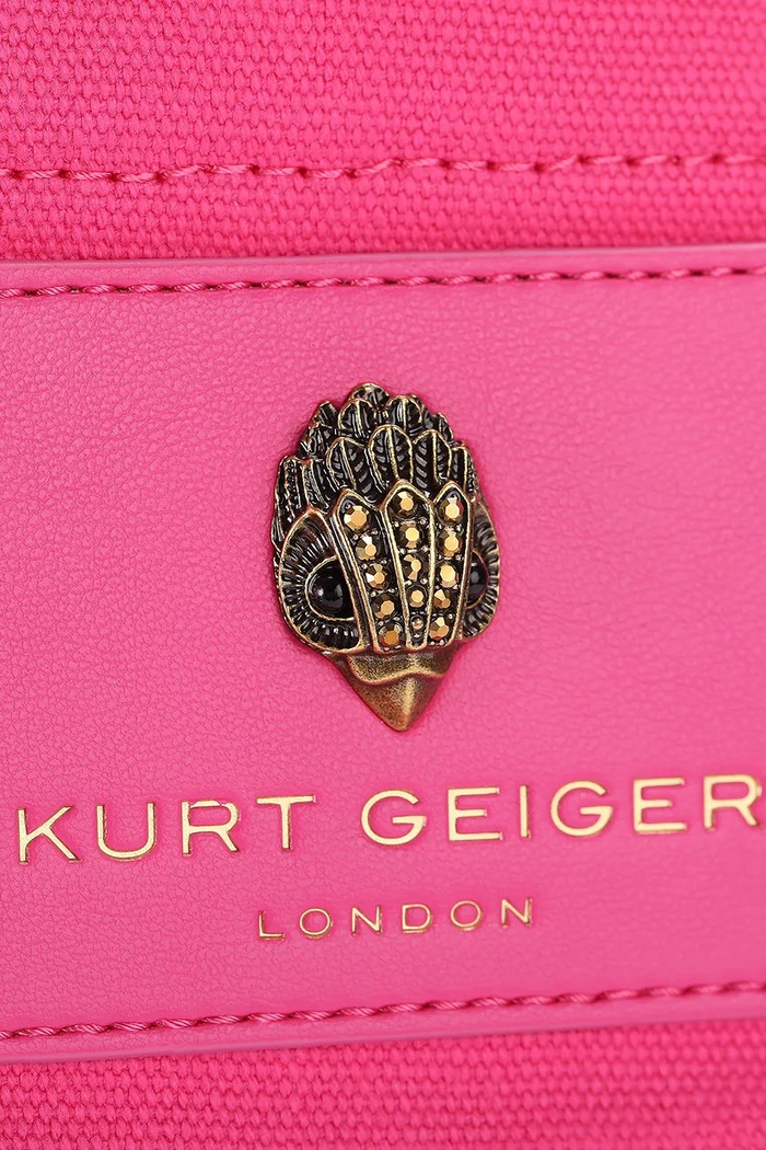 Torebka shopper damska bawełniana Kurt Geiger London 6152698339 różowy