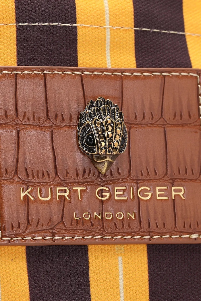 Torebka shopper damska bawełniana Kurt Geiger London 6152539339 brązowy