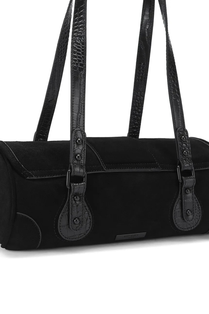 Akcesoria Kurt Geiger London Torebka damska zamszowa Marylebone 6054900209 czarny