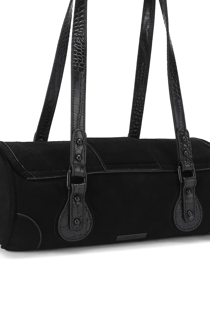 Akcesoria Kurt Geiger London Torebka damska zamszowa Marylebone 6054900209 czarny