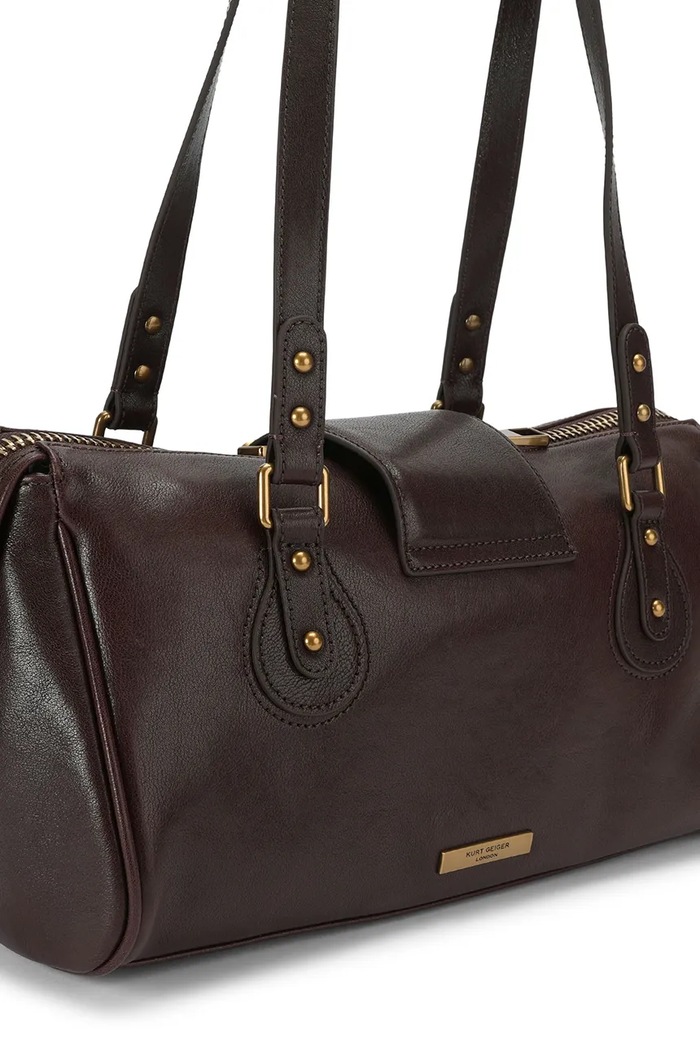 Akcesoria Kurt Geiger London Torebka damska skórzana Marylebone 6053435109 brązowy