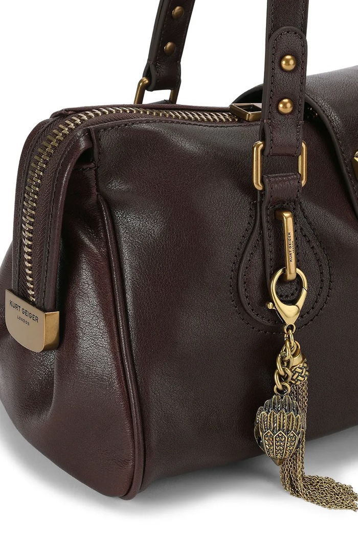 Torebka damska skórzana Marylebone Kurt Geiger London 6053435109 brązowy
