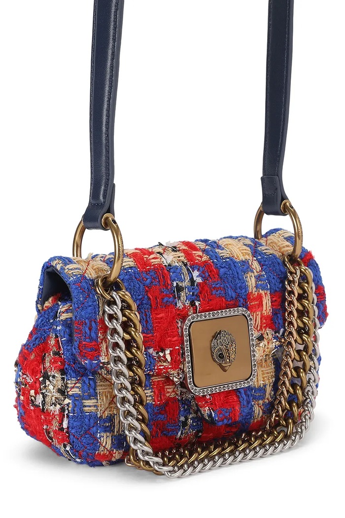 Kurt Geiger London Torebka crossbody damska skórzana Pimlico 6053259609 czerwony AW26