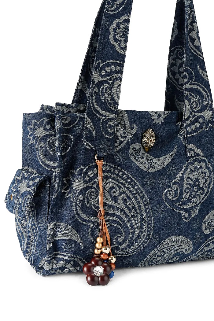 Kurt Geiger London Torebka tote damska CELIA 5926286669 niebieski AW26