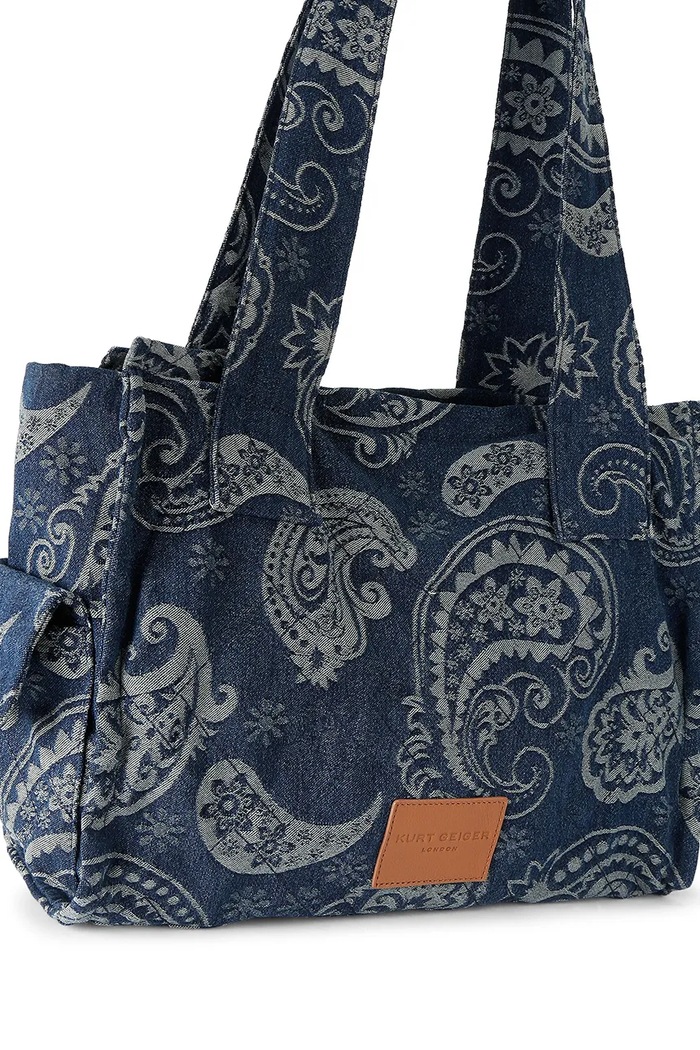 Akcesoria Kurt Geiger London Torebka tote damska CELIA 5926286669 niebieski
