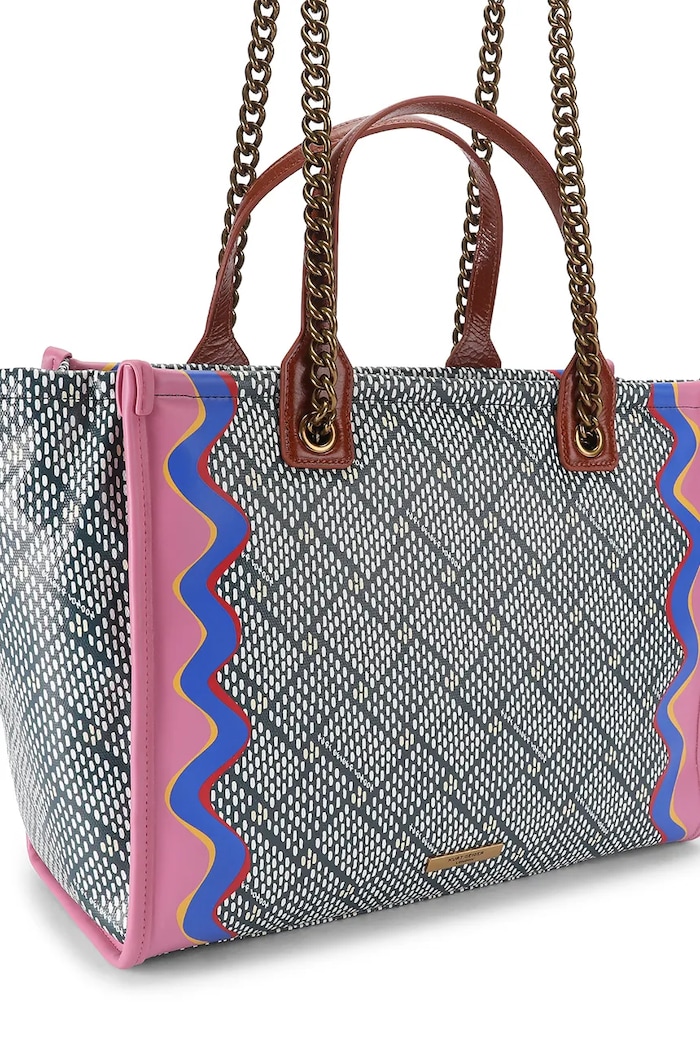 Akcesoria Kurt Geiger London Torebka shopper damska z bawełną 5023399339 multicolor
