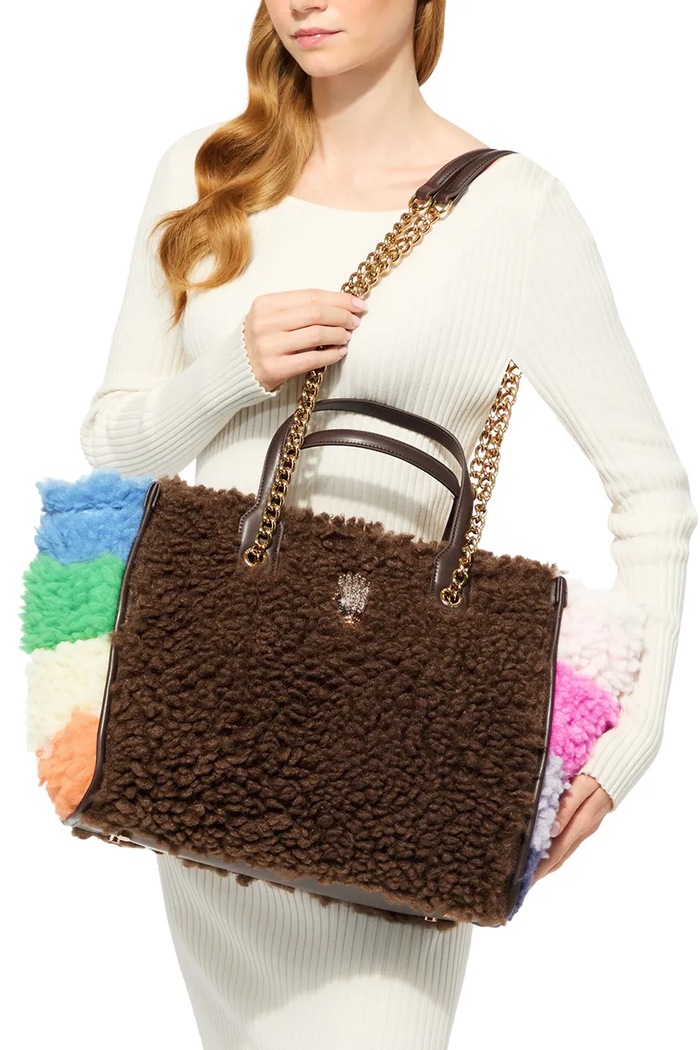 Torebka shopper damska Kurt Geiger London brązowy 5023339999