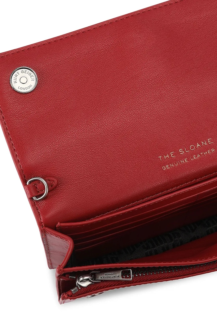 Torebka crossbody damska skórzana Sloane Kurt Geiger London czerwony 5832750319