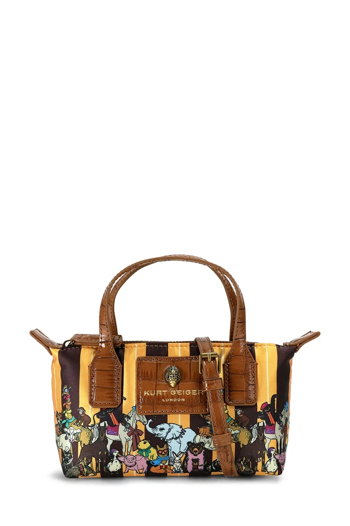 Kurt Geiger London Torebka crossbody damska Sloane brązowy 6063539229
