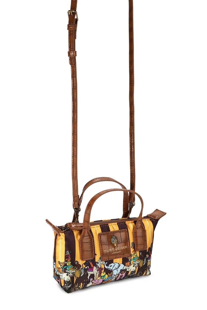 Akcesoria Kurt Geiger London Torebka crossbody damska Sloane 6063539229 brązowy