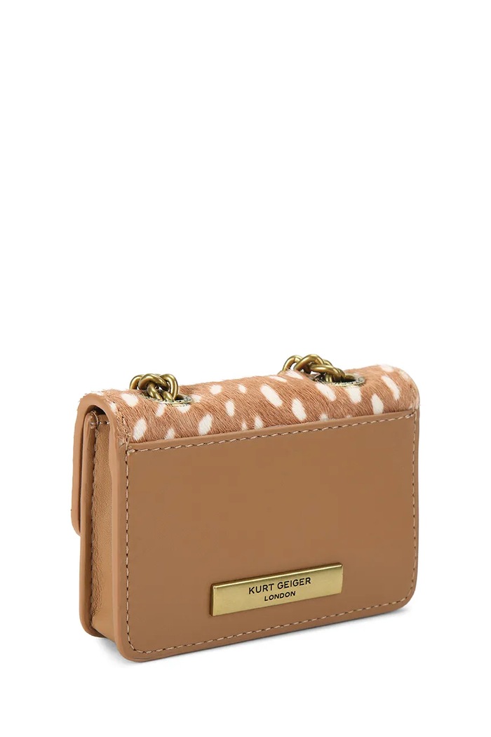 Akcesoria Kurt Geiger London Torebka damska skórzana KENSINGTON 5848246019 beżowy