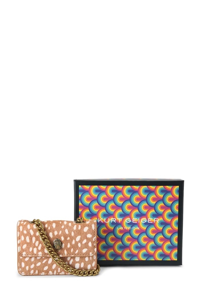 Torebka damska skórzana KENSINGTON Kurt Geiger London beżowy 5848246019