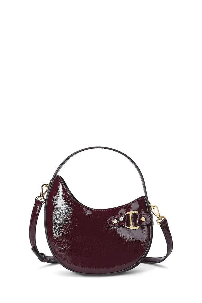 Lauren Ralph Lauren Torebka damska skórzana bordowy 431P04070