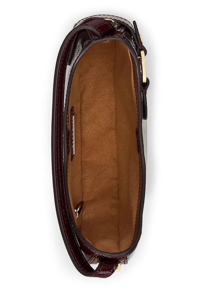 Torebka damska skórzana Lauren Ralph Lauren 431P04070 bordowy