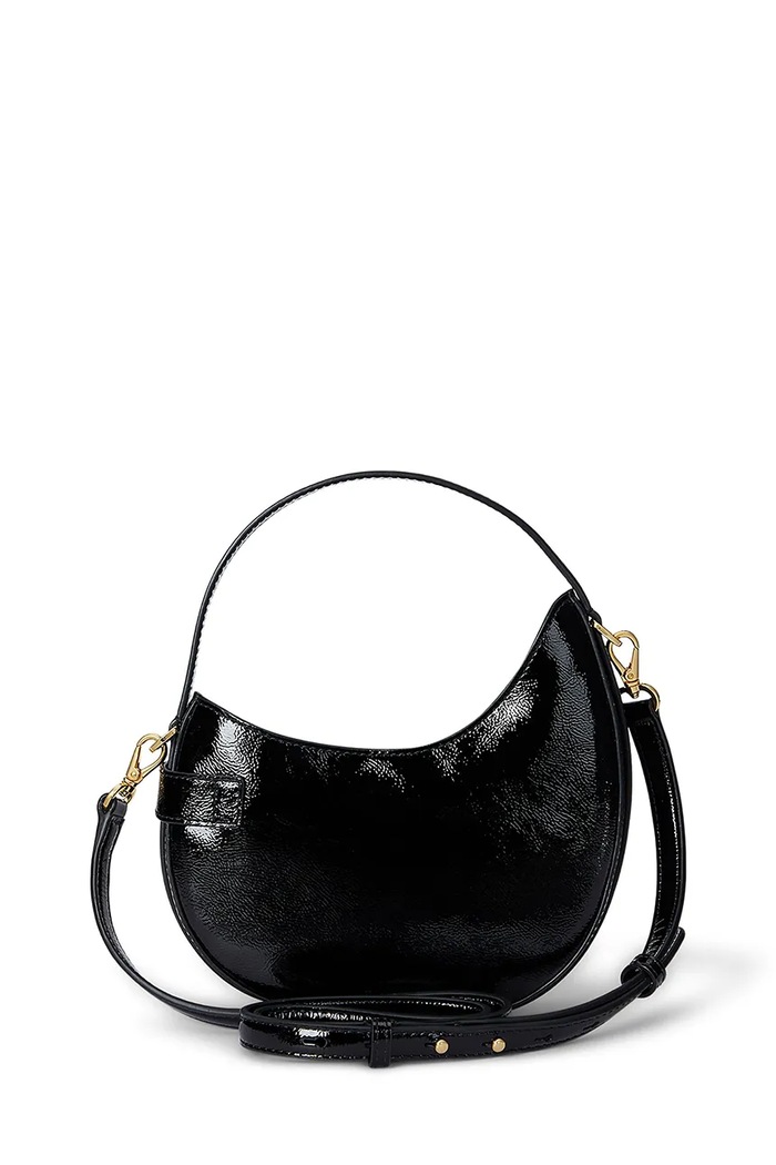 Lauren Ralph Lauren Torebka damska skórzana 431P04070 czarny AW26