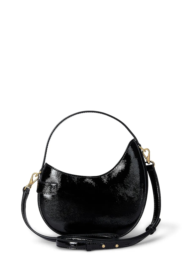 Lauren Ralph Lauren Torebka damska skórzana 431P04070 czarny AW26