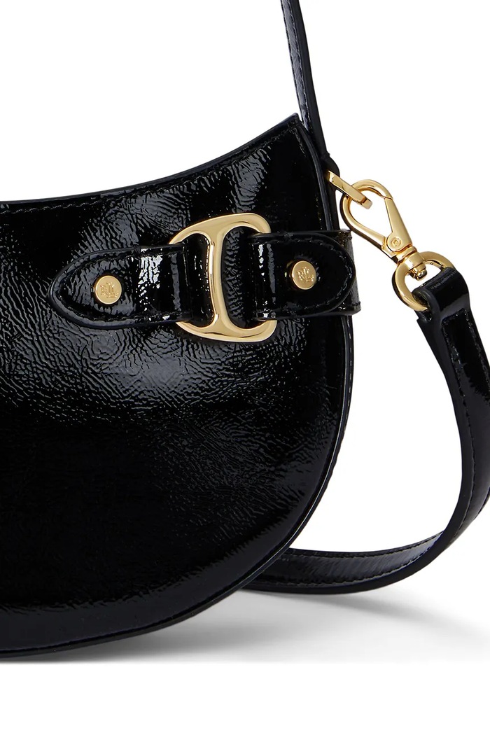 Torebka damska skórzana Lauren Ralph Lauren czarny 431P04070